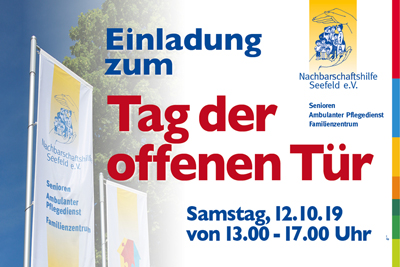 Einladung zum „Tag der offenen Tür” Samstag, 12.10.19 von 13.00 - 17.00 Uhr